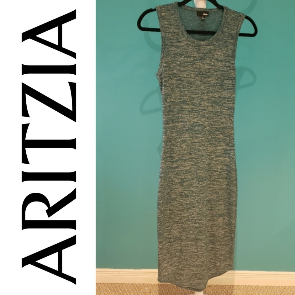 Aritzia Wilfred Free Teal Sleeveless Maxi Dress Size S